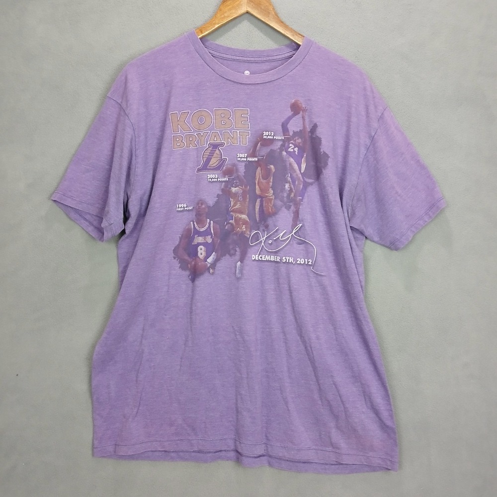 Los Angeles Lakers Shirt Mens XL Purple‎ Kobe Bryant Levelwear Basketball NBA